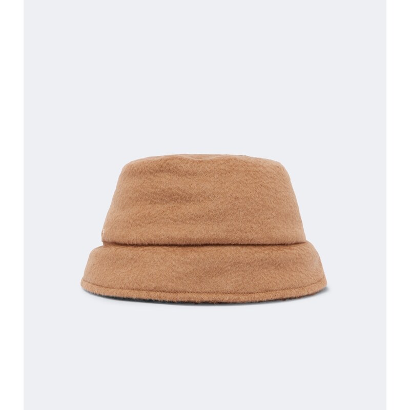 Max Mara Reversible camel hair and silk bucket bag