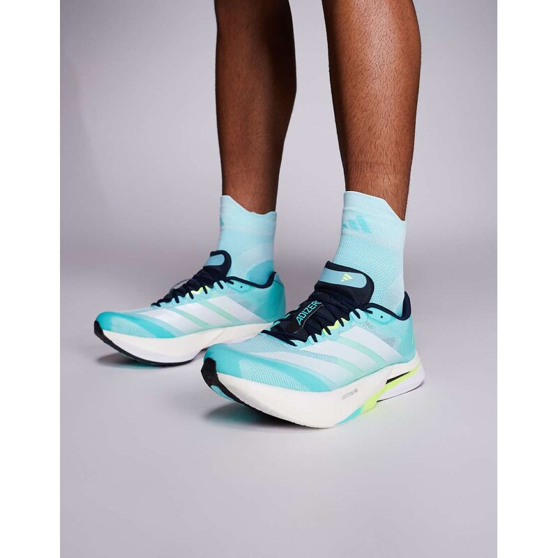 adidas performance adidas Running Adizero Boston 13 in blue and