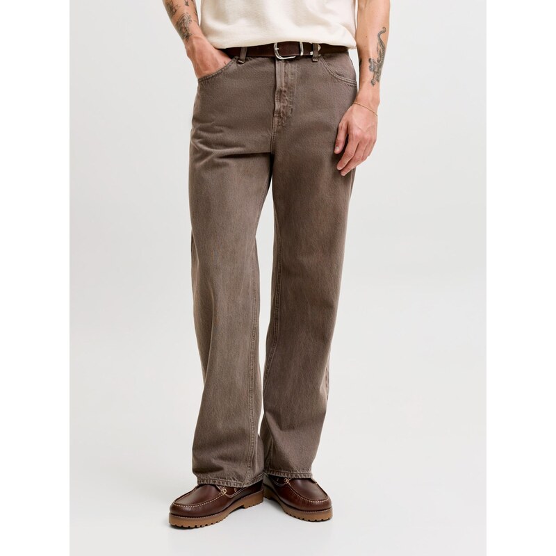 JACK & JONES Džíny JJITED JJCLASSIC hnědá