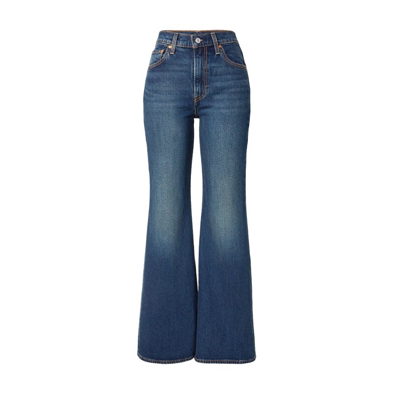 LEVIS  Džíny RIBCAGE FLARE modrá džínovina