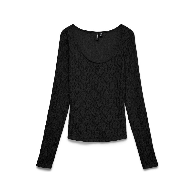 VERO MODA Tričko VMFLORA černá