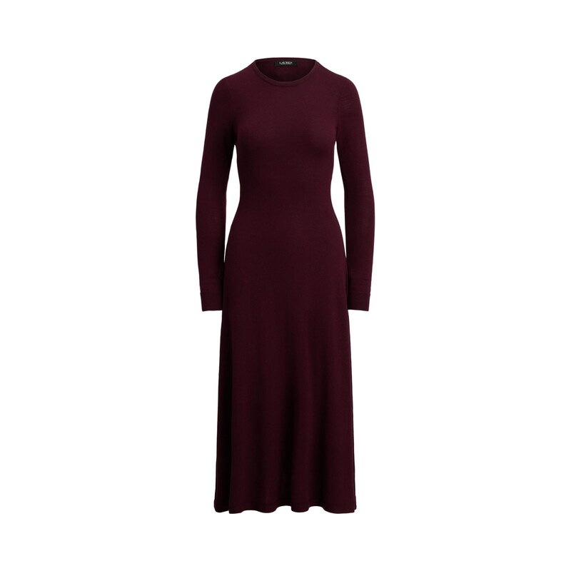 Lauren Ralph Lauren Úpletové šaty vínově červená