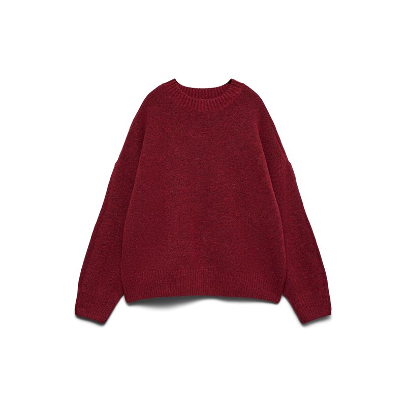 VERO MODA Svetr VMBOOM karmínově červené