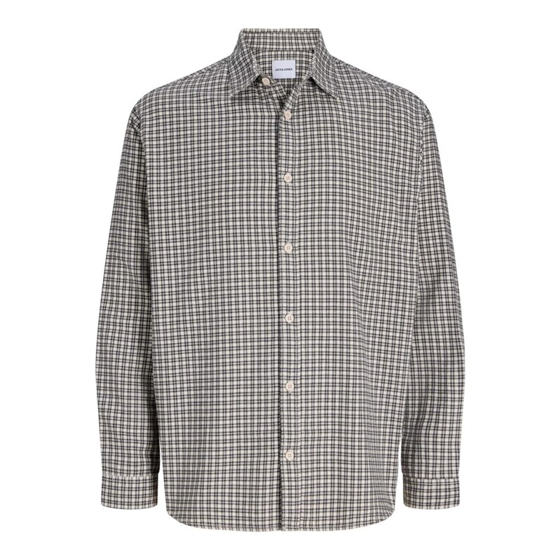 JACK & JONES Košile JJCARTER černá / offwhite