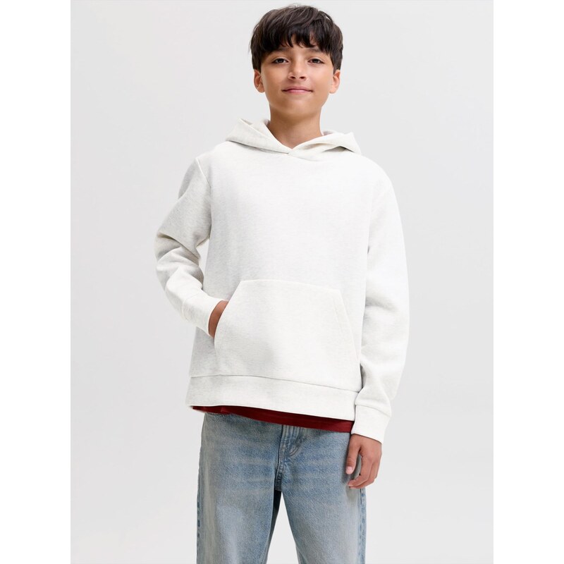 Jack & Jones Junior Svetr JJEBARRON bílý melír