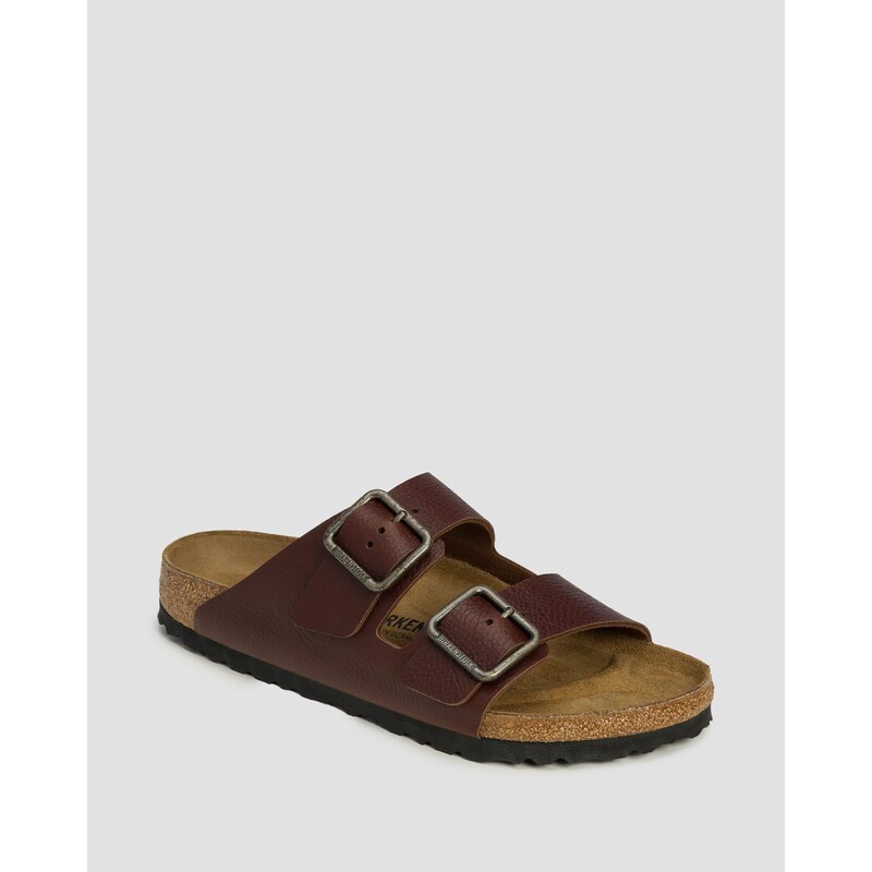 Hnědé Pánské Pantofle Birkenstock Arizona Wb Le Regular