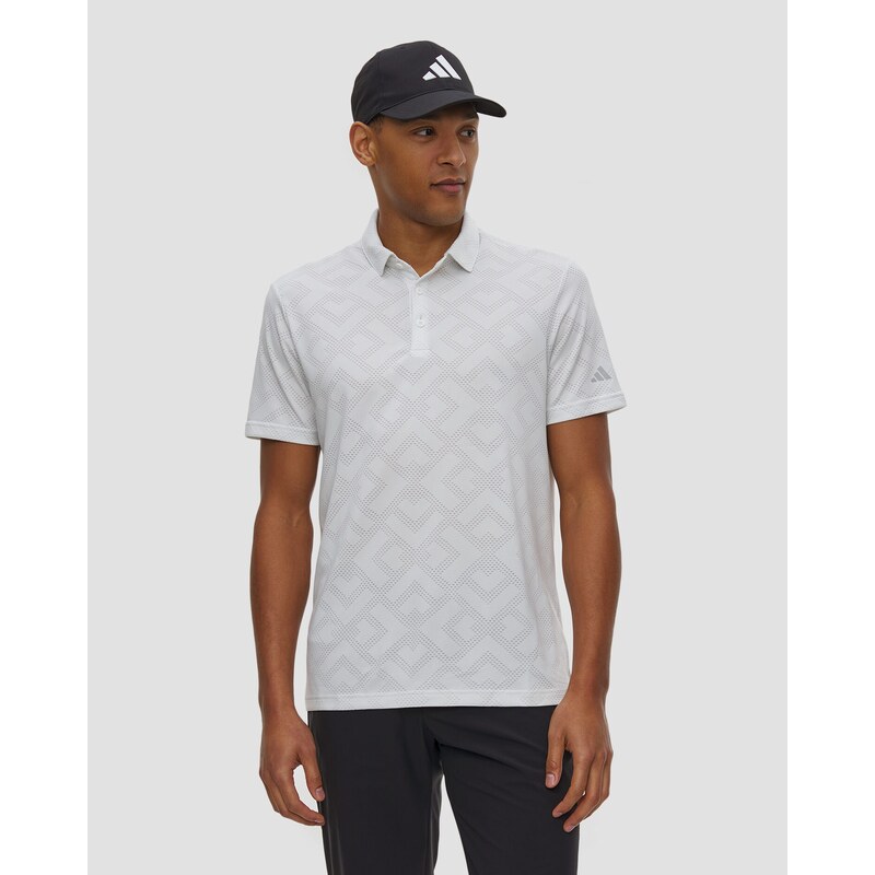 Pánská Bílá Polokošile Adidas Golf Ultimate365 Jacquard