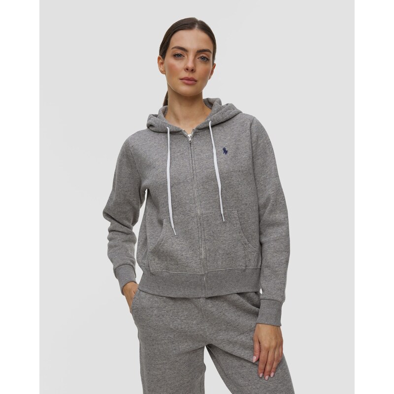 Šedá Dámská Mikina Na Zip Polo Ralph Lauren