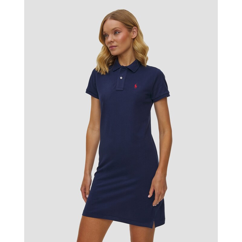 Dámské Polo šaty Polo Ralph Lauren V Tmavě Modré Barvě