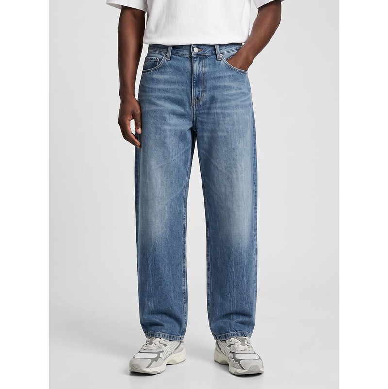 Široké pánské džínové kalhoty modré Carhartt WIP Brandon Smith