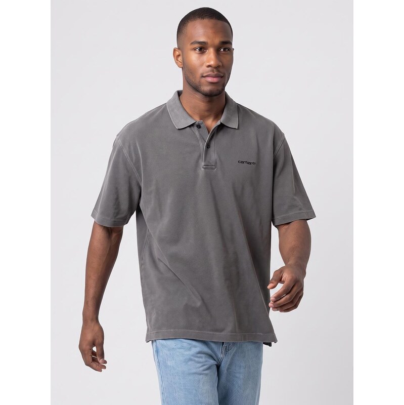 Pánské černé polo tričko Carhartt WIP S/S Wayne