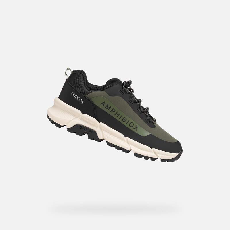 Khaki chlapecká obuv pro první kroky Geox Flexyper Plus - Kluci