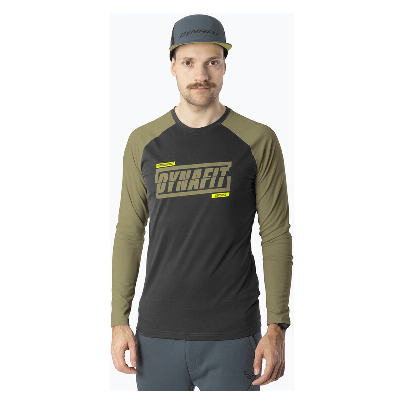 Pánské běžecké tričko Longsleeve DYNAFIT 24/7 military green