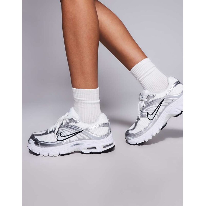 Nike Air Max Moto 2K sneakers in white and silver
