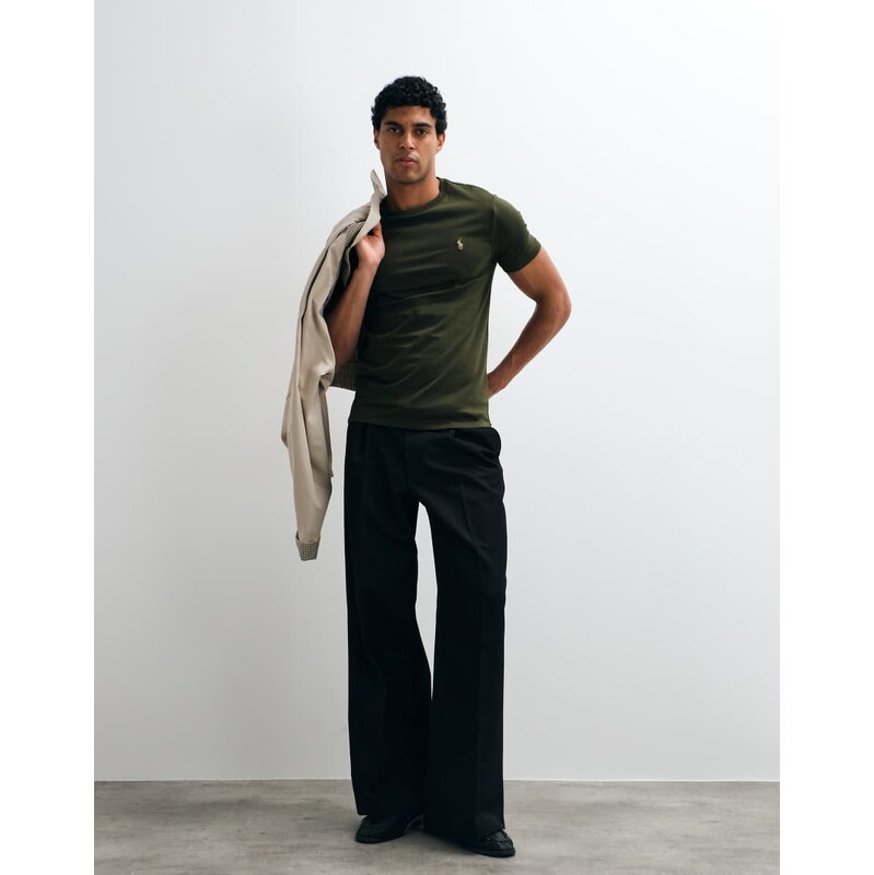 Polo Ralph Lauren slim fit t-shirt in off olive green