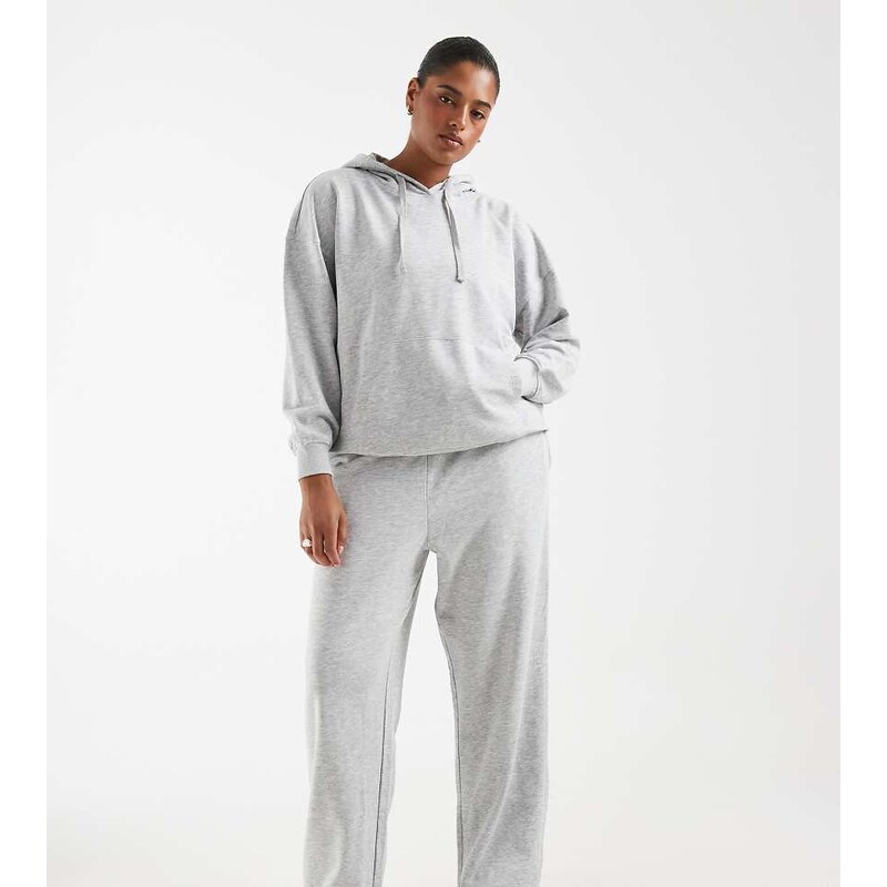 ONLY Curve straight leg jogger in light grey