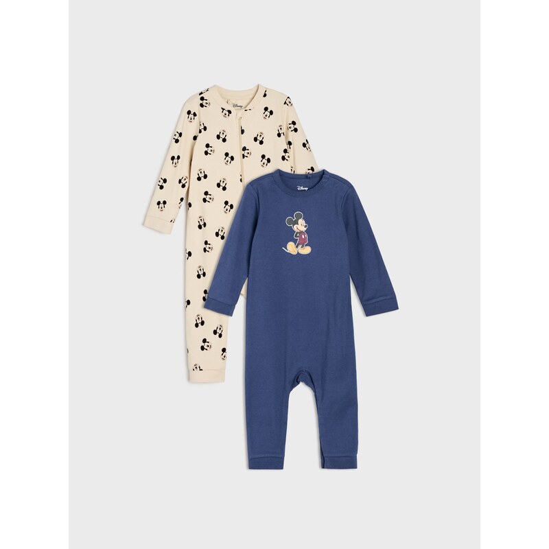 Sinsay - Bavlněné dupačky s potiskem 2 pack Mickey Mouse -