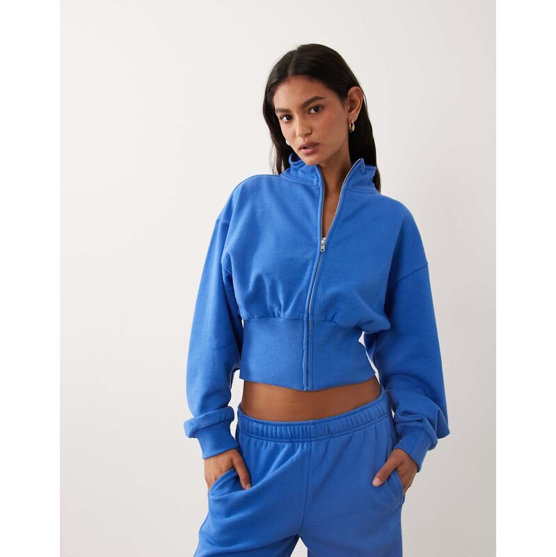 Supre flo zip through fleece jacket co-ord in betty blue