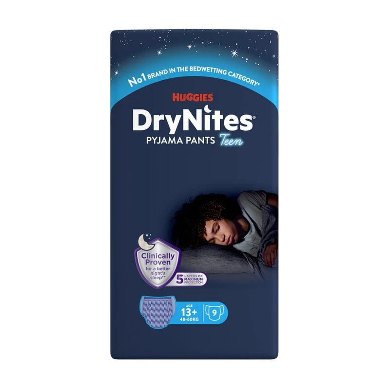 DryNites natahovací kalhotky chlapci 13+let/48-60kg/9ks