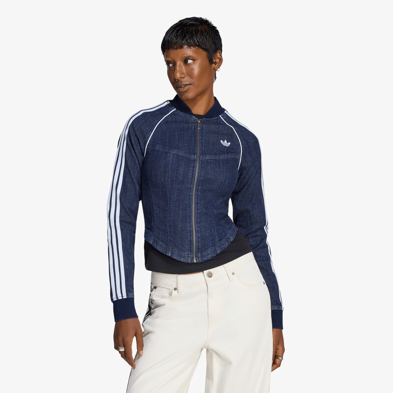adidas Originals Bunda adidas Superstar Denim Corset Track Top
