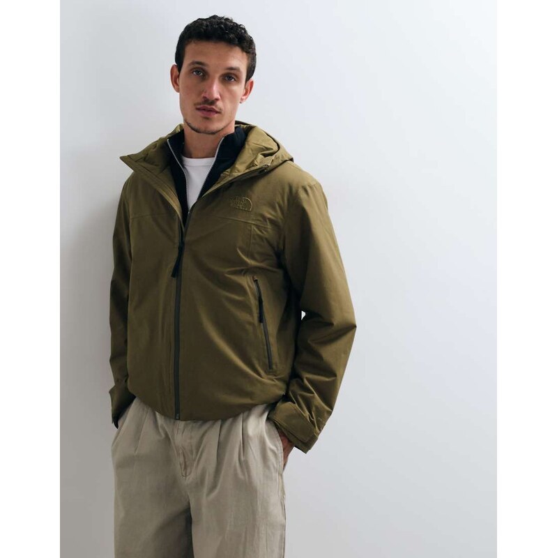 The North Face Range LT hooded jacket in khaki-Green