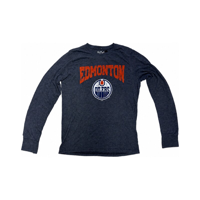 Majestic Pánské tričko Edmonton Oilers NHL Triblend Long Sleeve