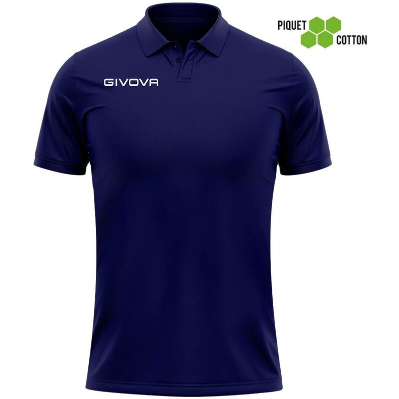 GIVOVA Polo triko Givova Polo Cotone Piquet Summer modrá