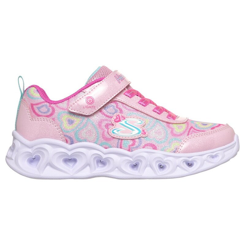 Skechers Dívky Heart Lights - Boogie Love Shoes v Světle Růžová,