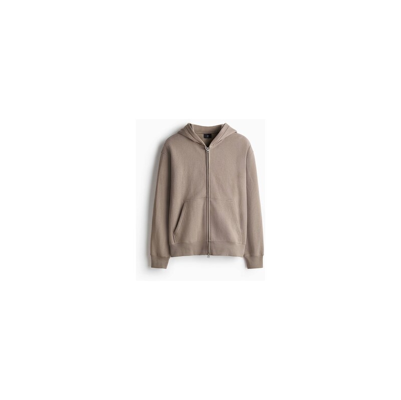 H&M - Bunda na zip Oversized Fit - Béžová