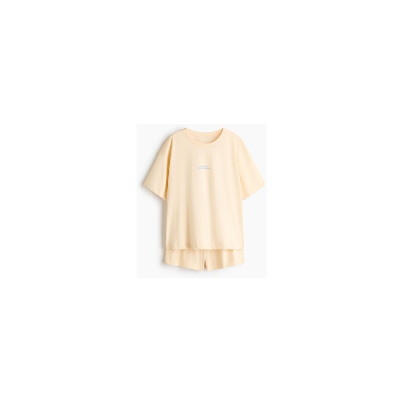 H&M - Pyžamos potiskem - Světle Žlutá/Palačinky