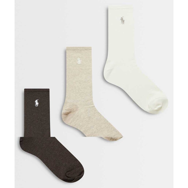 Polo Ralph Lauren 3 pack logo socks in multi