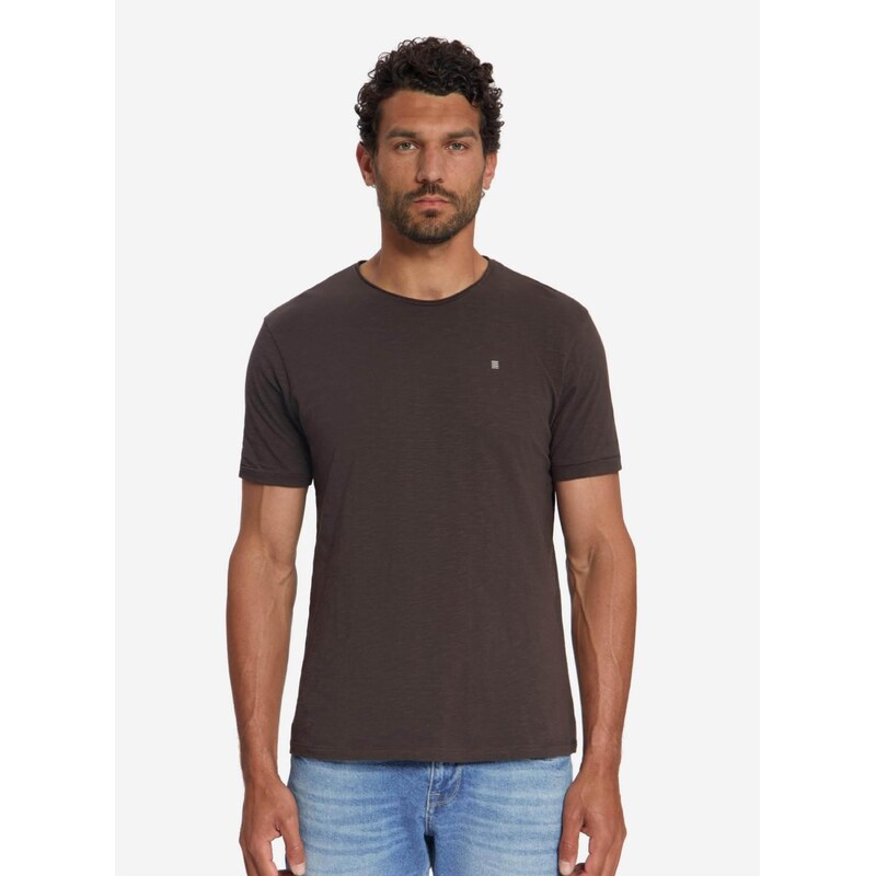 No Excess Tričko NO EXCESS - Heren t-shirt hnědá