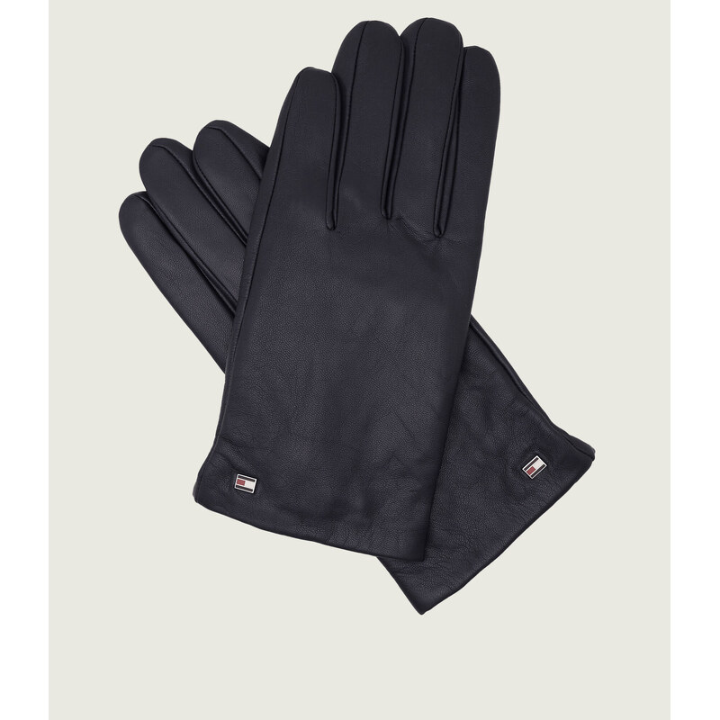 Tommy Hilfiger Kožené rukavice ESSENTIAL FLAG
