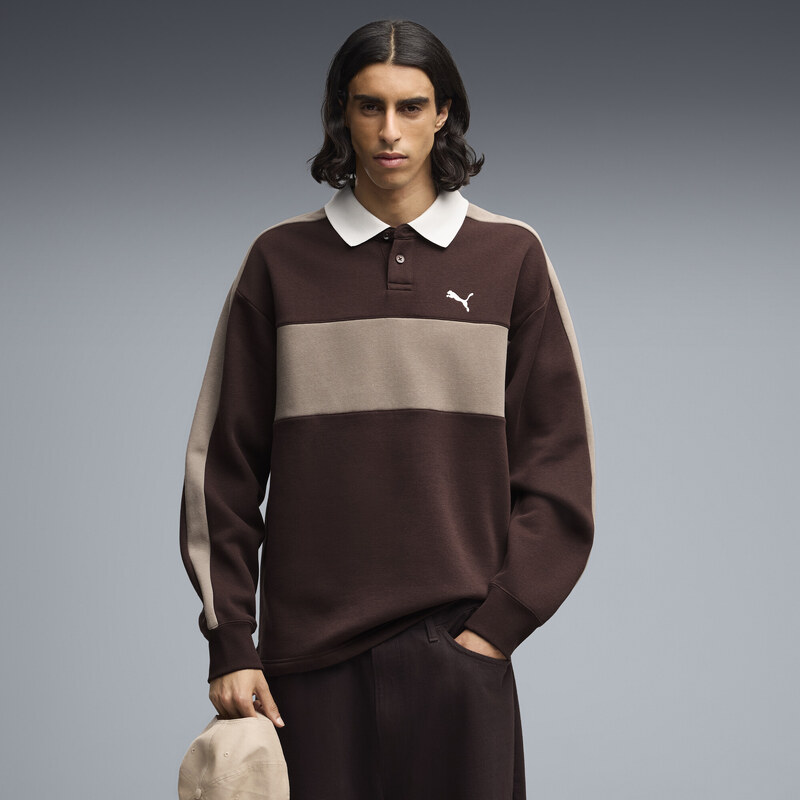 PUMA T7 Relaxed Polo Crew Neck Sweatshirt Men