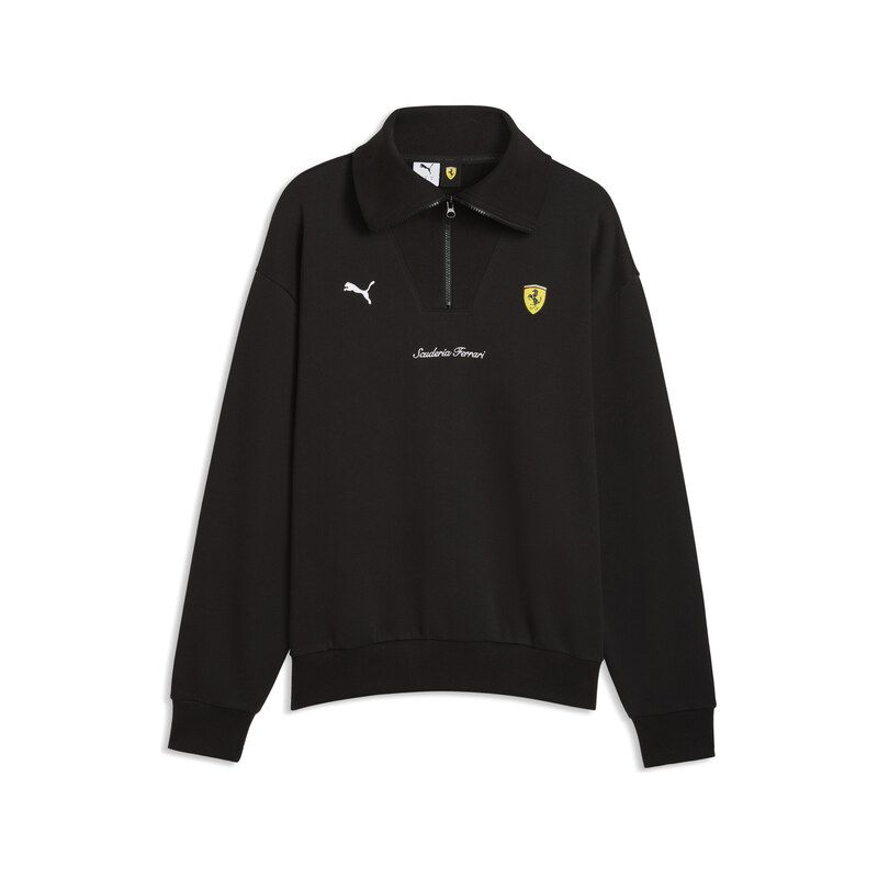 PUMA Scuderia Ferrari Little Shield Half-Zip Fleece Crew