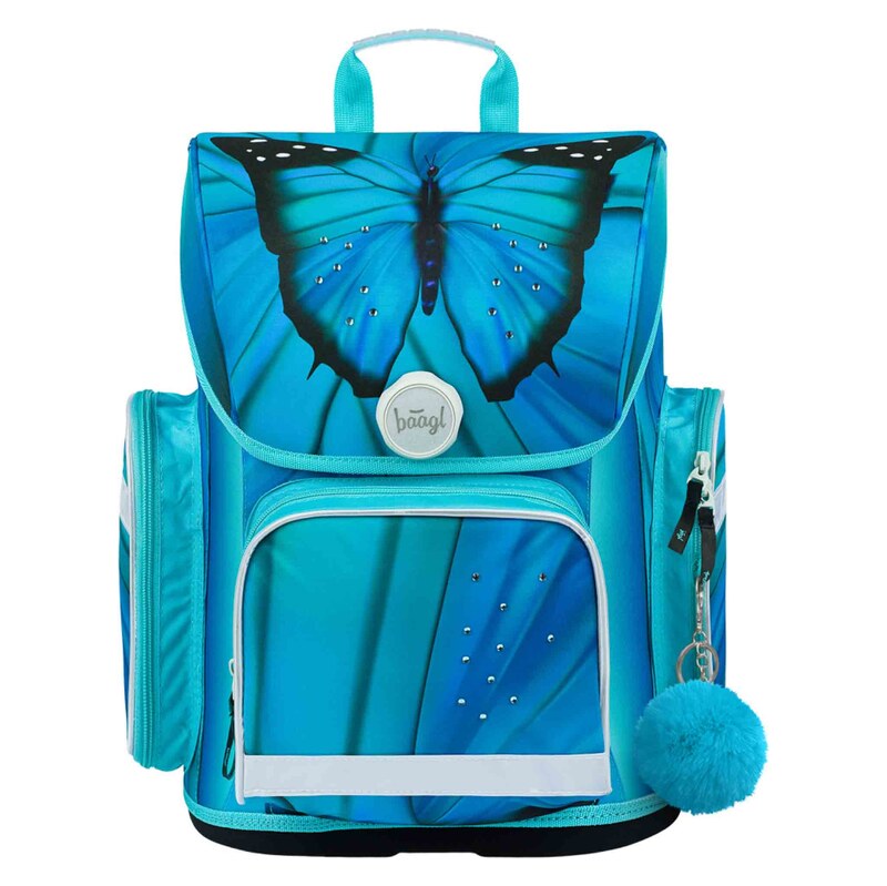 Baagl Ergo Butterfly Dětské Školní Aktovka, Modrá One Size