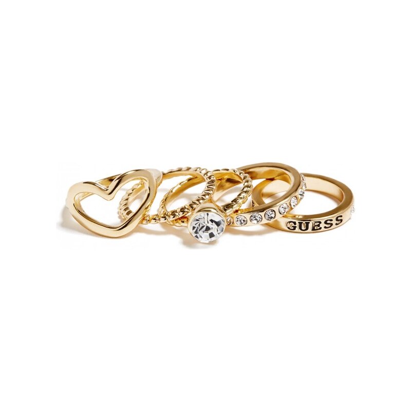 GUESS Gold-Tone Stacker Rings - gold