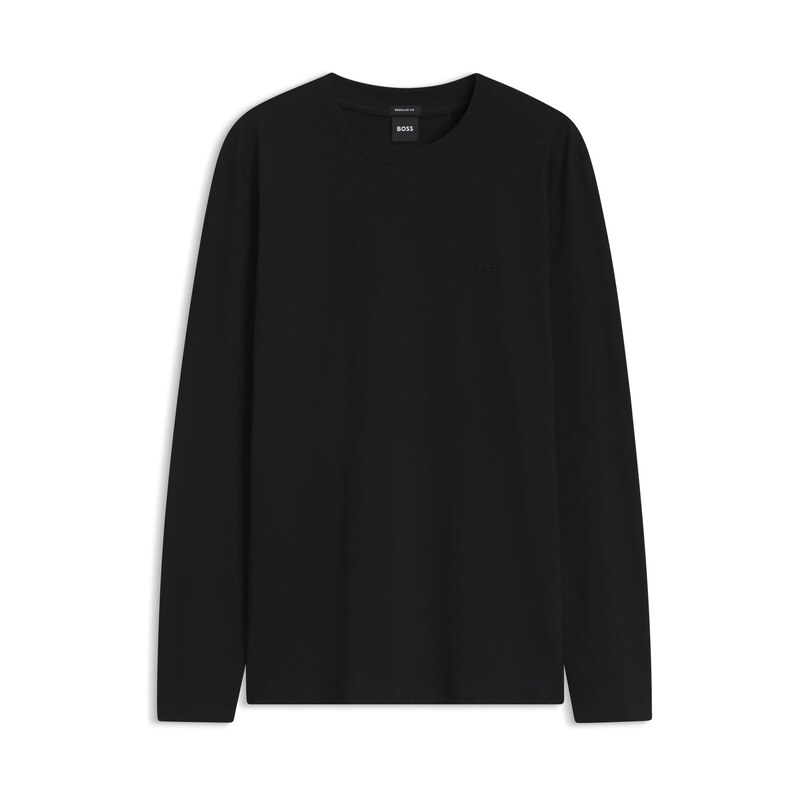 BOSS Long-sleeved T-shirt in cotton with logo detail