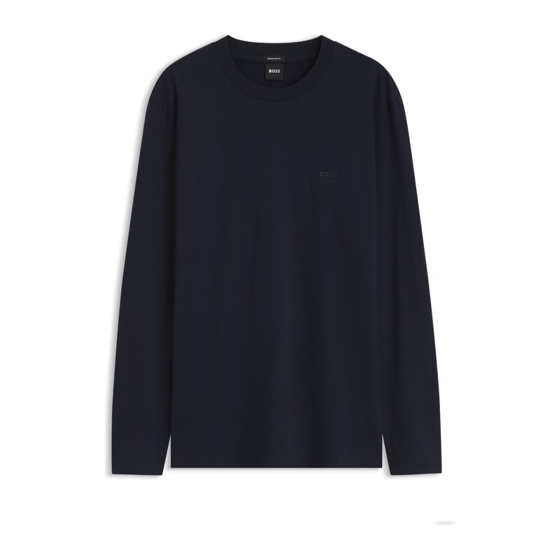 BOSS Long-sleeved T-shirt in cotton with logo detail