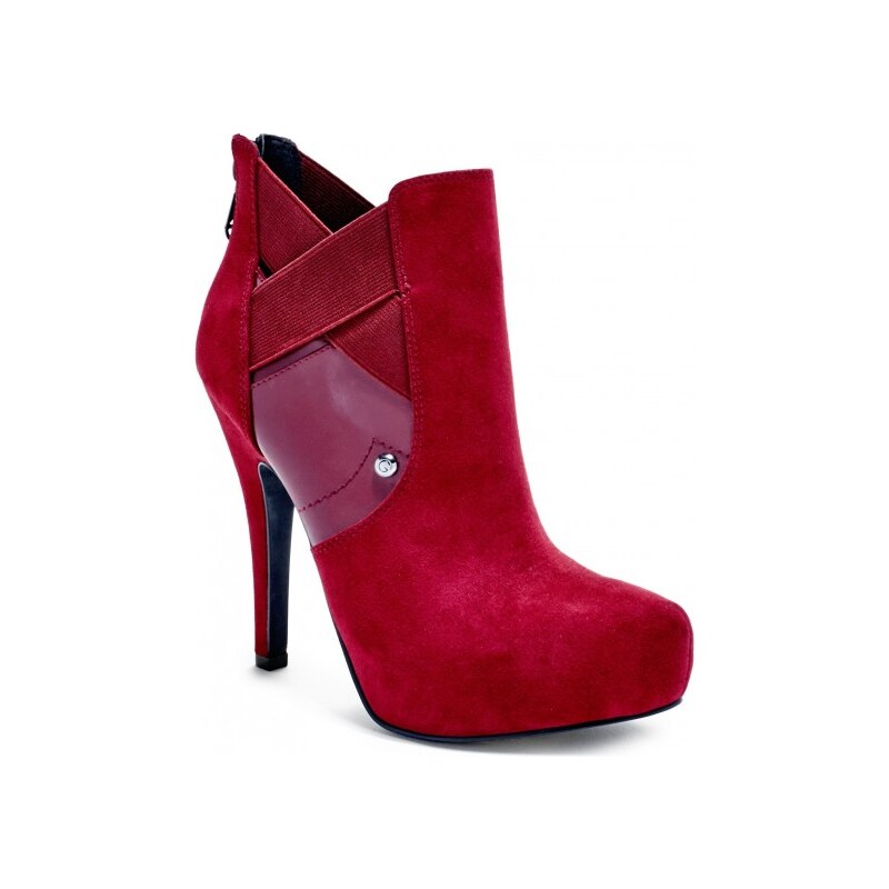 GUESS GUESS Gregor Faux-Suede Booties - red multi