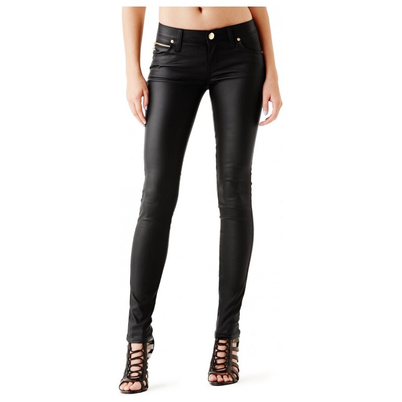 GUESS GUESS Allure Coated Skinny Jeans - jet black