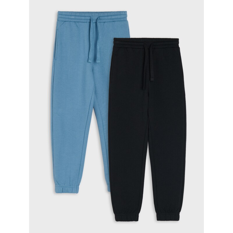 Sinsay - Sada 2 tepláků jogger - mid blue
