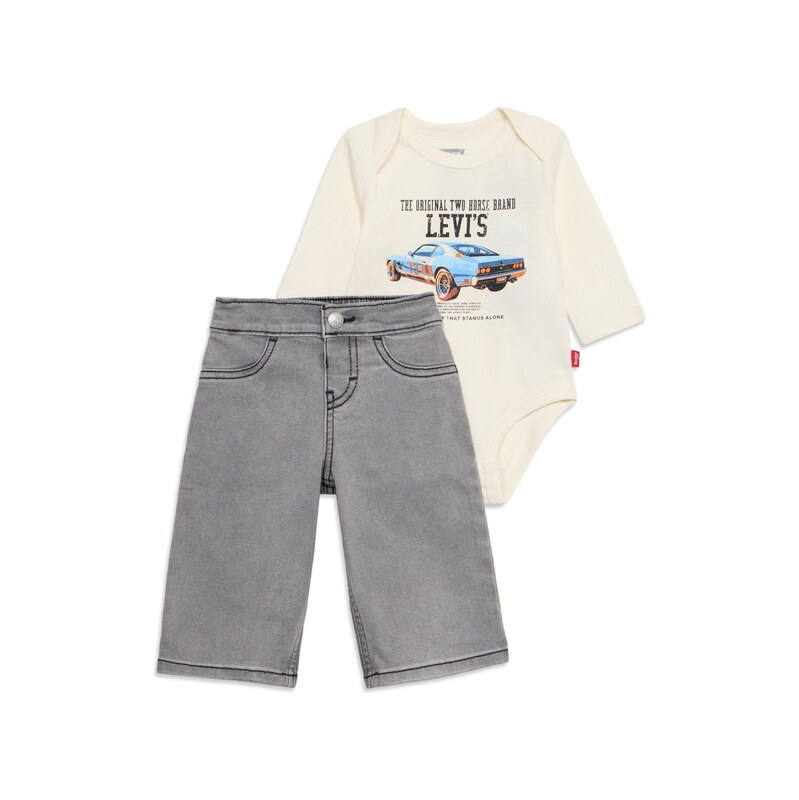 Levis Kids Sada CAR béžová / světlemodrá / šedá džínová / černá