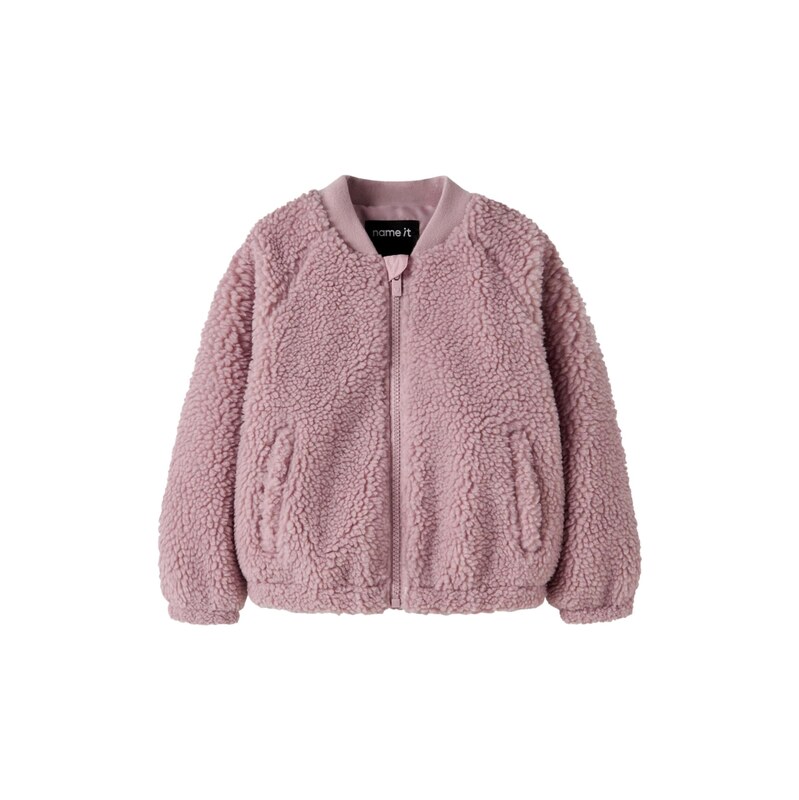 NAME IT Přechodná bunda NMFMIFFY olivová / bledě fialová /