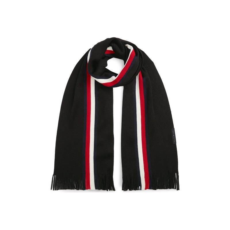TOMMY HILFIGER Šála RASHELLE marine modrá / šedá / červená /