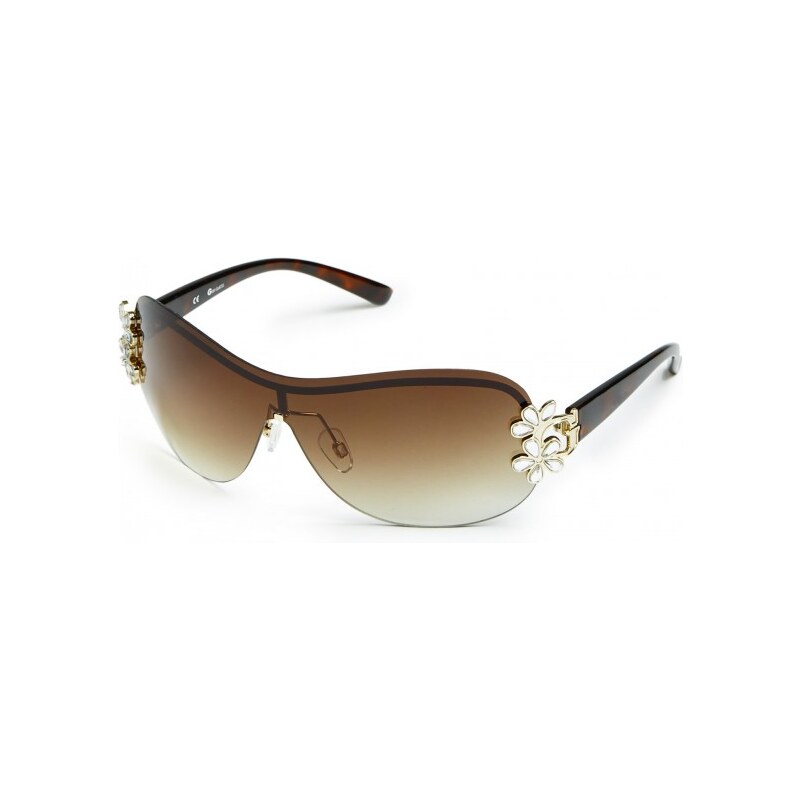 GUESS GUESS Floral Shield Sunglasses - gold