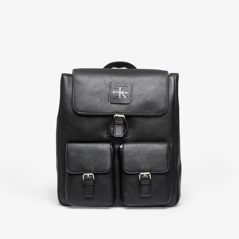 Batoh Calvin Klein Bold Pebble Flap Backpack Black OS