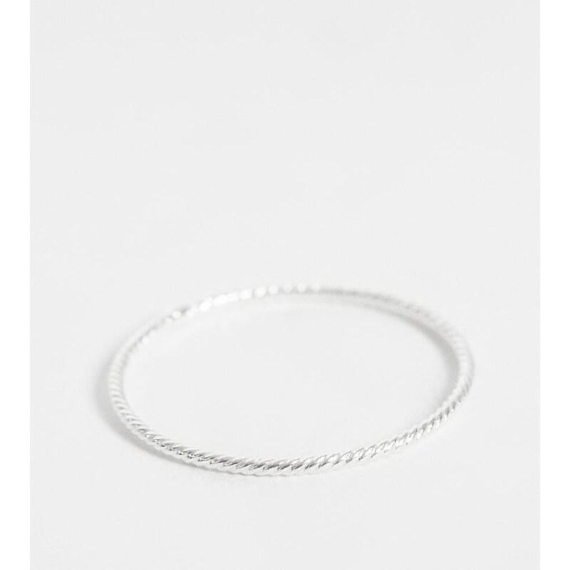 Kingsley Ryan textured ridge band in sterling silver