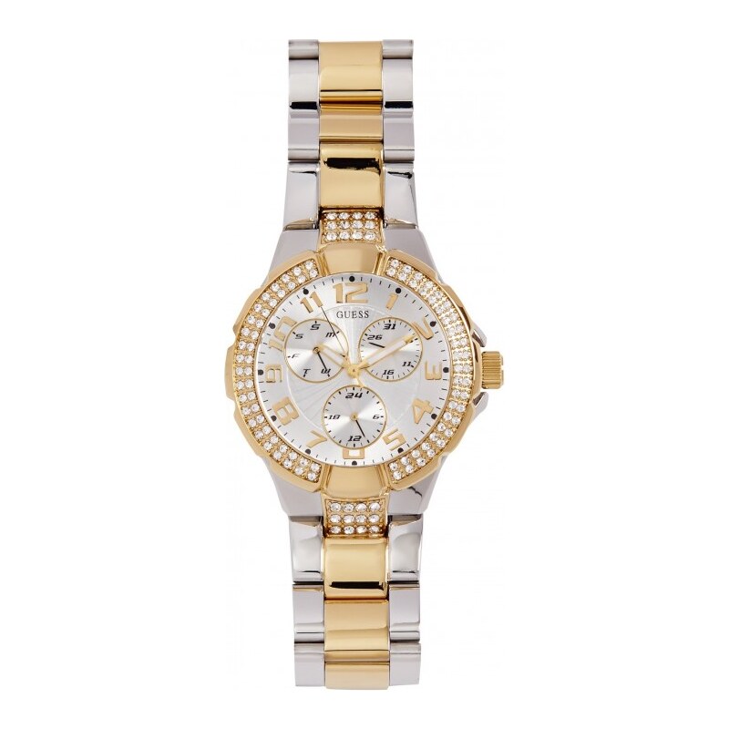 GUESS Prism Silver-Tone and Gold-Tone Watch - no color