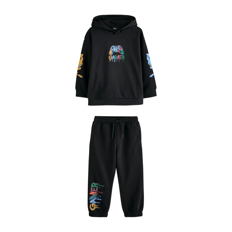Next Joggingová souprava azurová / tmavě zelená / oranžová /